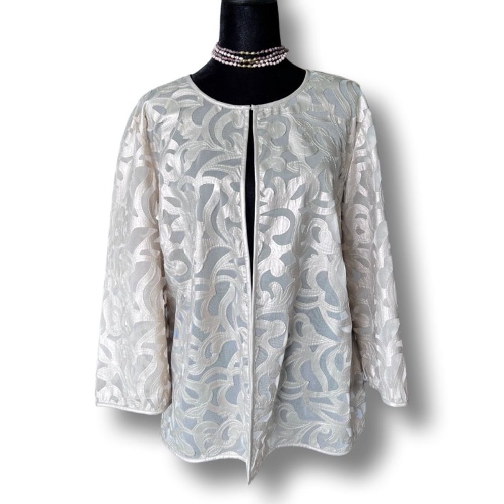 Chico's Lace Scroll Jacket